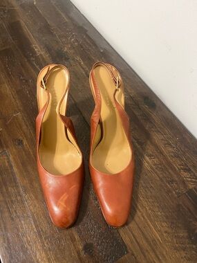 GUCCI Women's Slingback Pumps in Burnt Orange